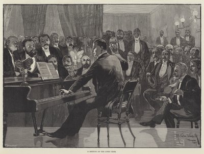 A Meeting of the Lyric Club by Richard Caton Woodville junior